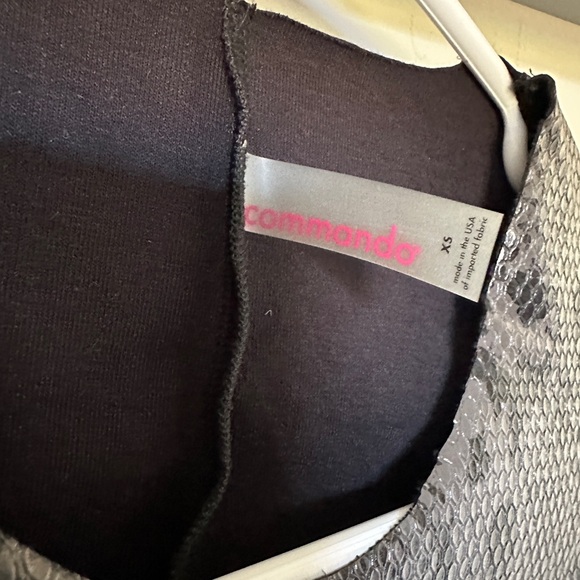 Commando Snake Print Faux Leather Tee Bodysuit - Picture 7 of 7